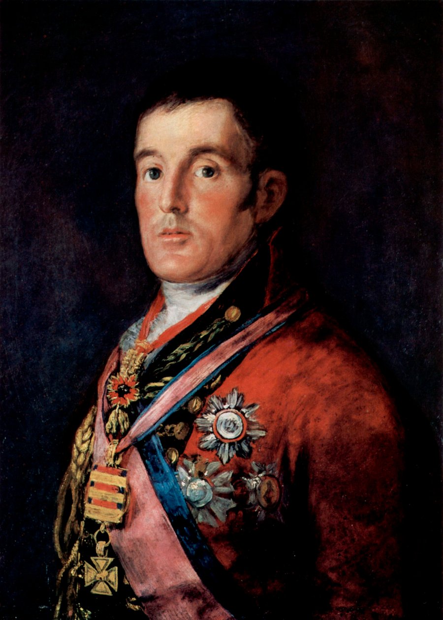Kenttämarsalkka Arthur Wellesleyn muotokuva, Wellingtonin ensimmäinen herttua, vuodelta 1814. tekijältä Francisco de Goya