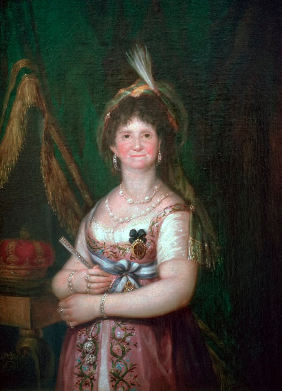Kuningatar Maria Luisan muotokuva, 1700-luku tekijältä Francisco de Goya