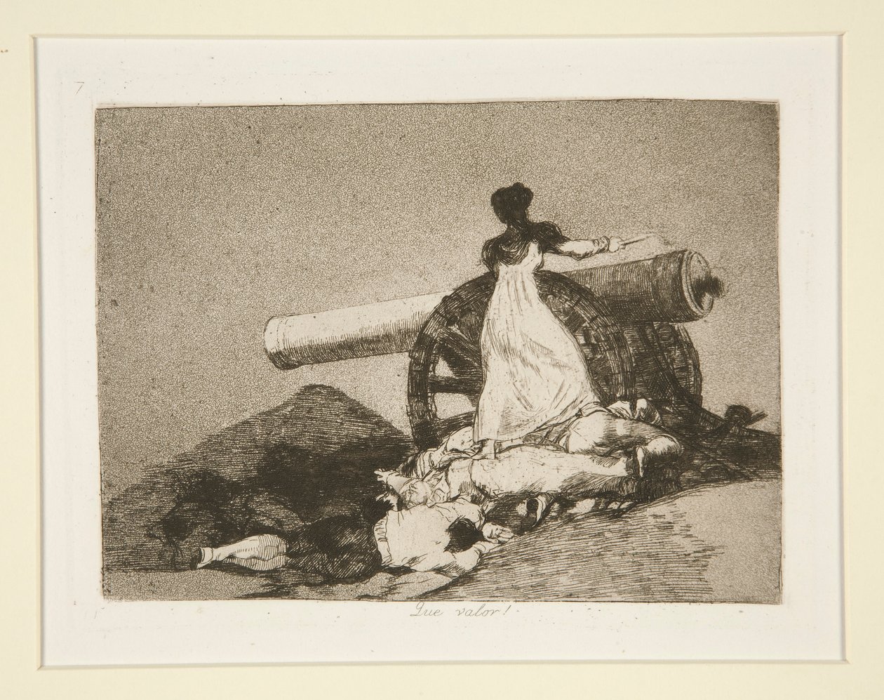 Mikä arvo! (Mitä rohkeutta!), pl. 7 The Disasters of Warista tekijältä Francisco de Goya