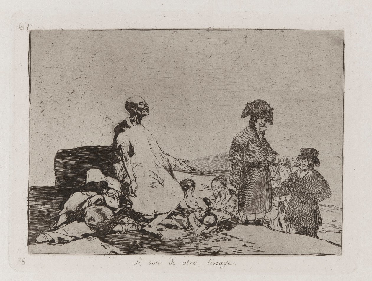 Ehkä he ovat toista rotua, levy 61 julkaisusta The Disasters of War tekijältä Francisco de Goya