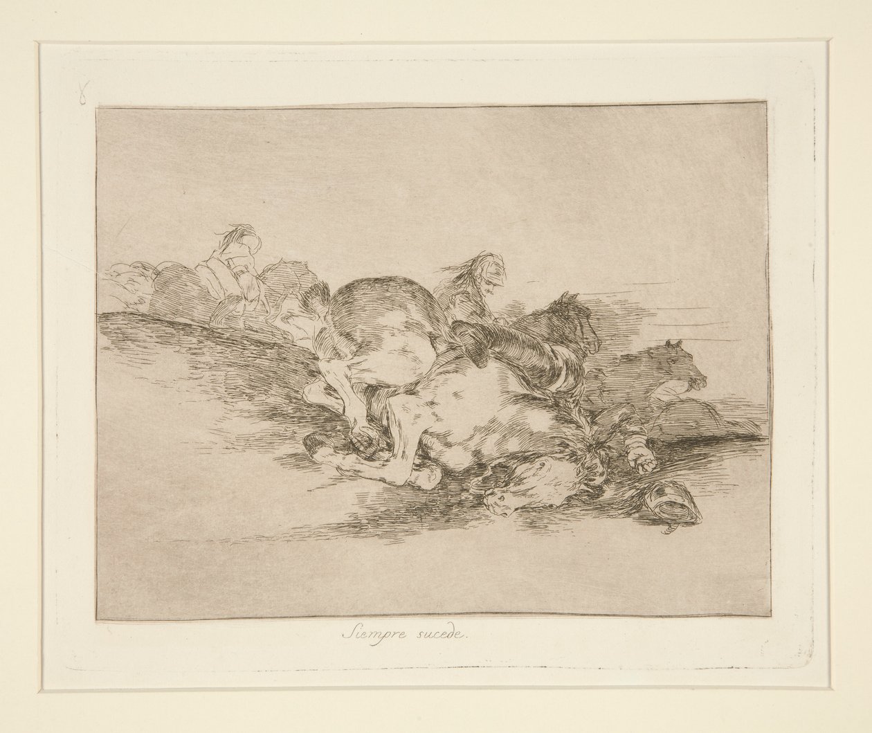 Se tapahtuu aina (It Always Happens), pl. 8 The Disasters of Warista tekijältä Francisco de Goya