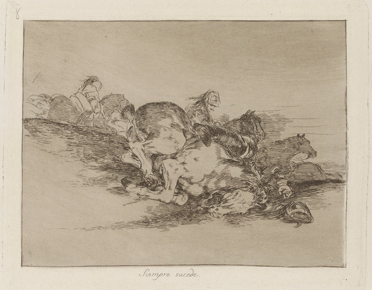 Se tapahtuu aina (It Always Happens), pl. 8 sarjasta The Disasters of War tekijältä Francisco de Goya