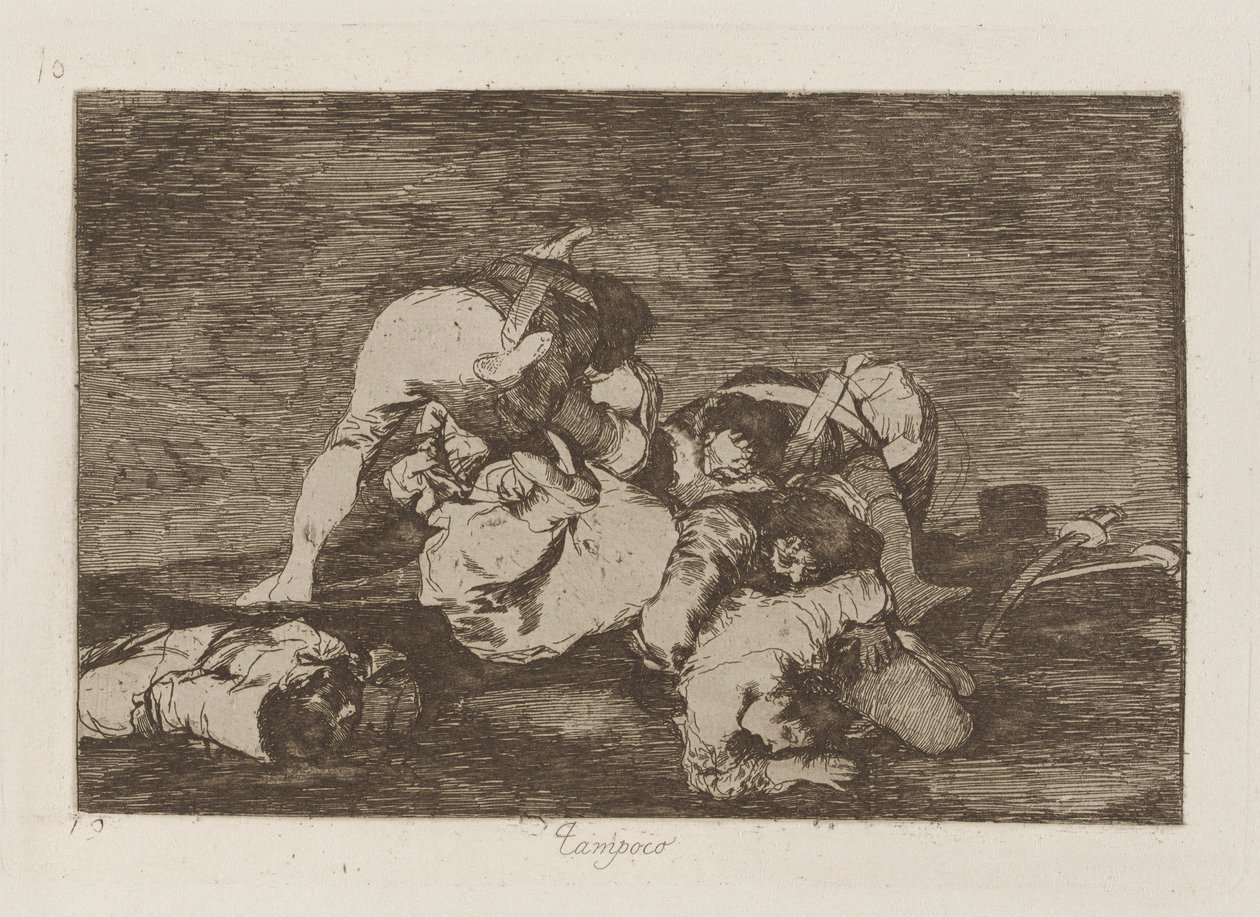 Ei kumpikaan (Ei [Do This] joko), pl. 10 sarjasta The Disasters of War tekijältä Francisco de Goya