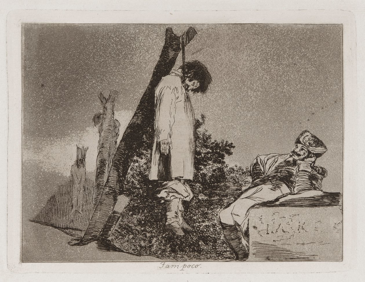 Ei kumpikaan (ei [tässä tapauksessa]), levy 36 julkaisusta The Disasters of War tekijältä Francisco de Goya