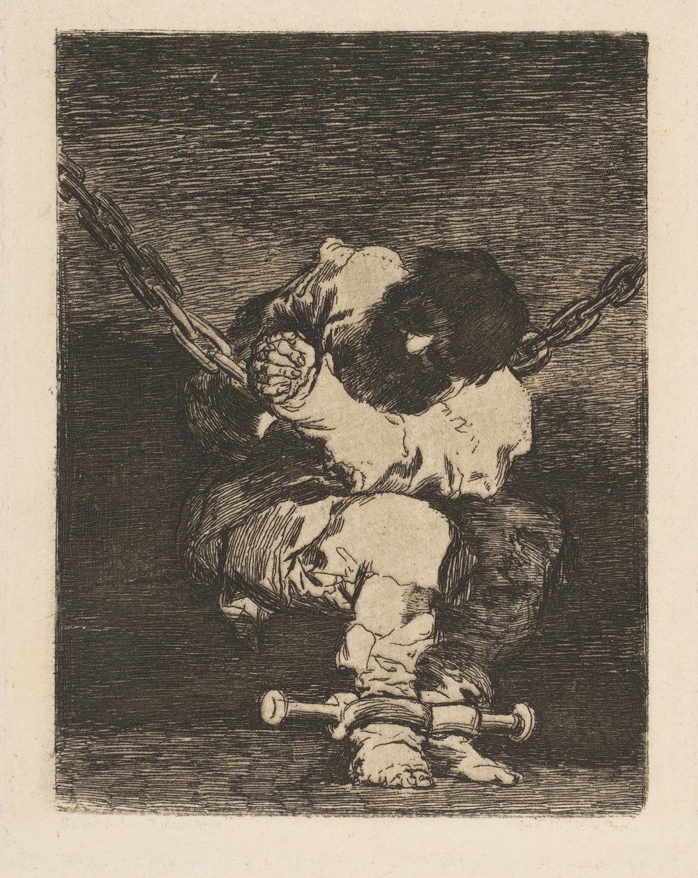 Säilöönotto on yhtä barbaarista kuin rikos Turvallisuus yhtä barbaarista kuin rikos, n. 1815. tekijältä Francisco de Goya