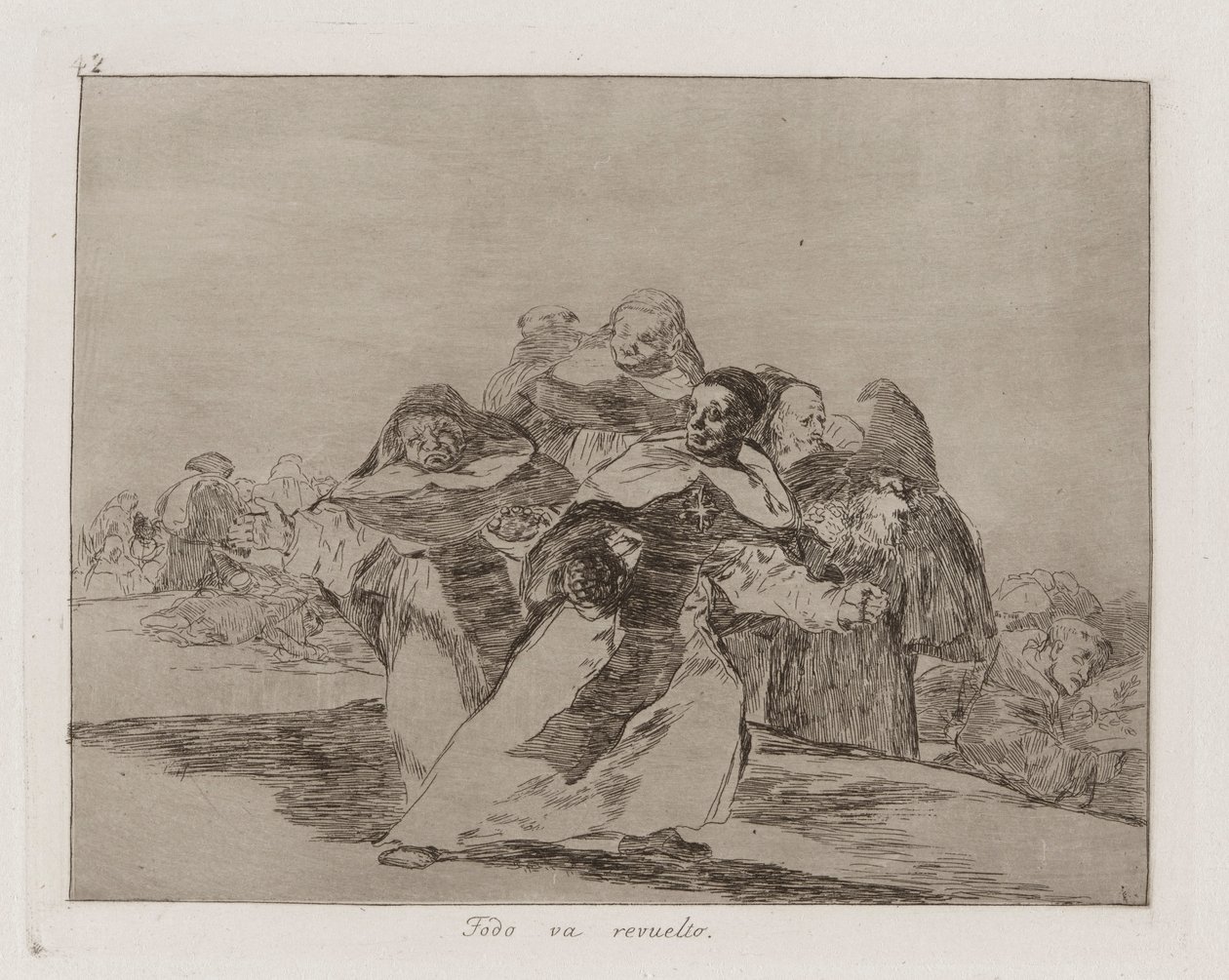 Kaikki on touhukasta, Disasters of Warin levy 42 tekijältä Francisco de Goya