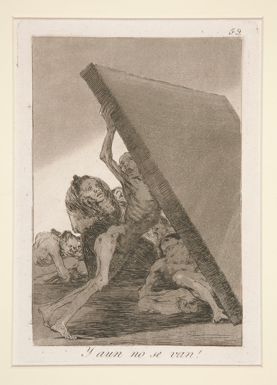 Y aun no se van! (Ja silti he Don tekijältä Francisco de Goya