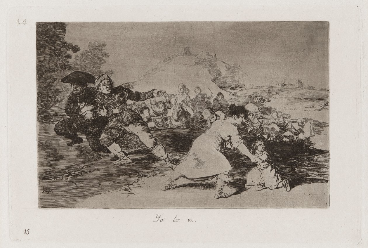 Minä näin sen, levy 44 julkaisusta The Disasters of War tekijältä Francisco de Goya