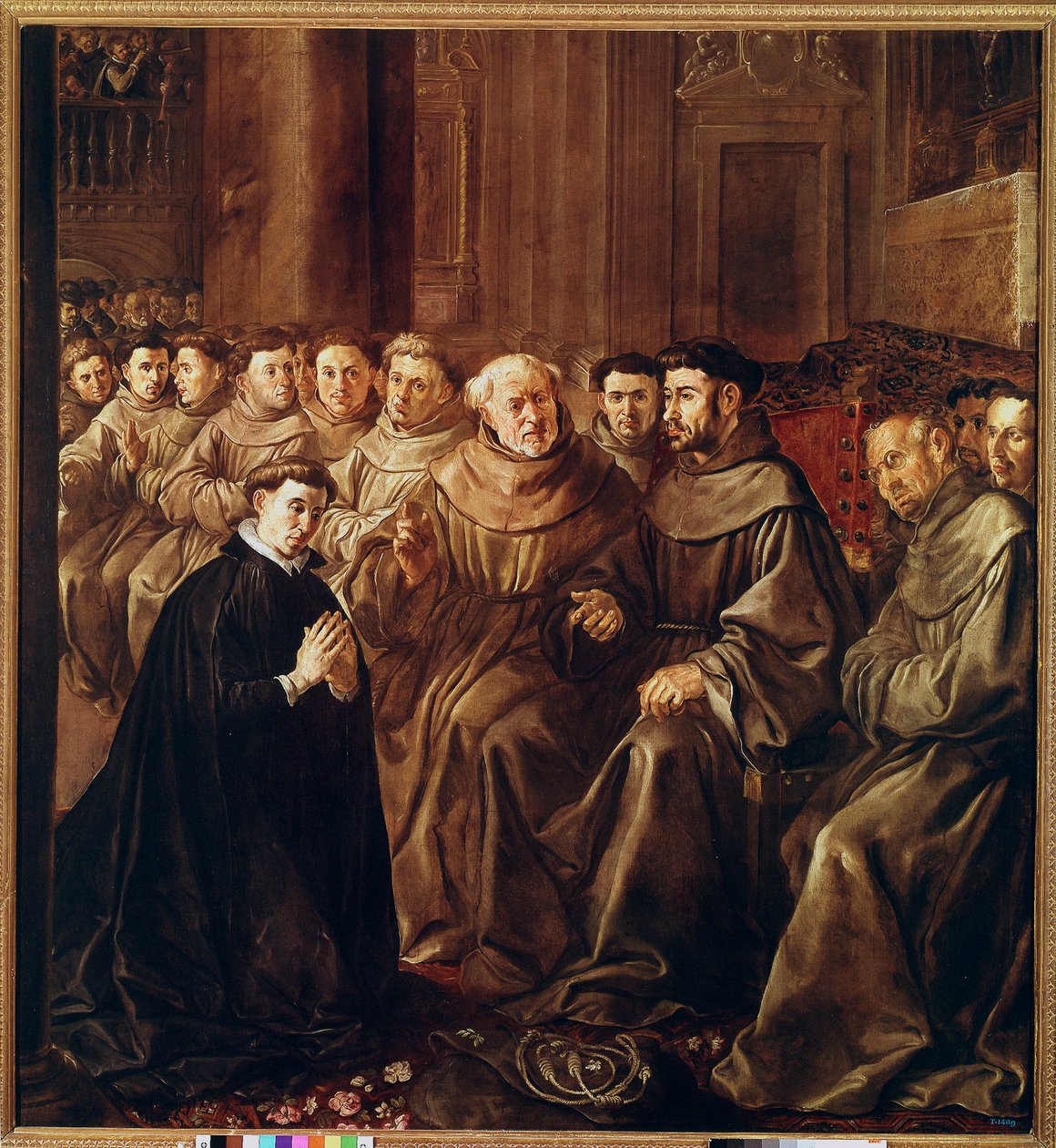 St Bonaventure astuu fransiskaanien ritarikuntaan (öljy kankaalle tekijältä Francisco Herrera