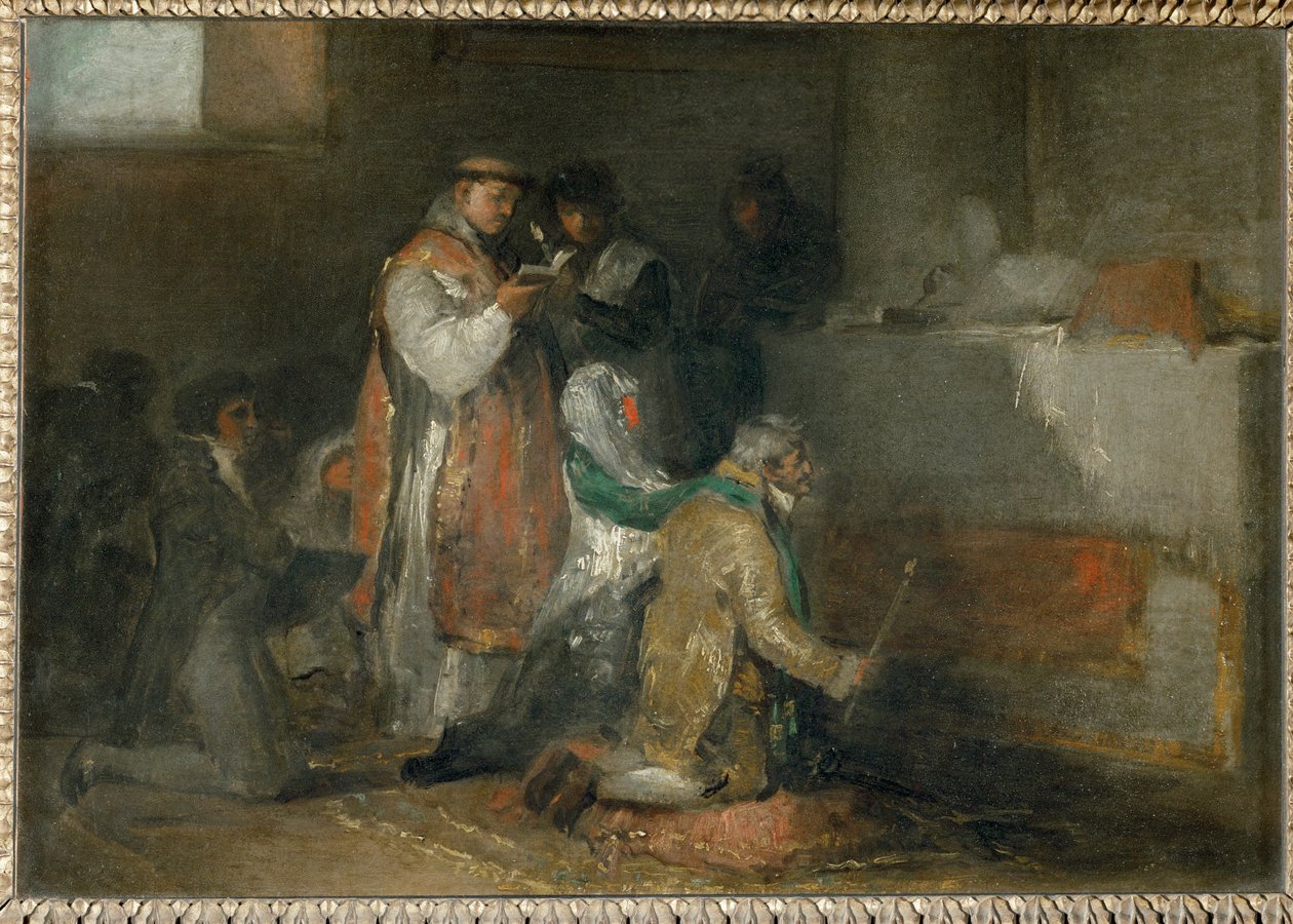 Le mariage inegal - huonosti yhteen sopiva pari ... tekijältä Francisco Jose de (circle of) Goya y Lucientes