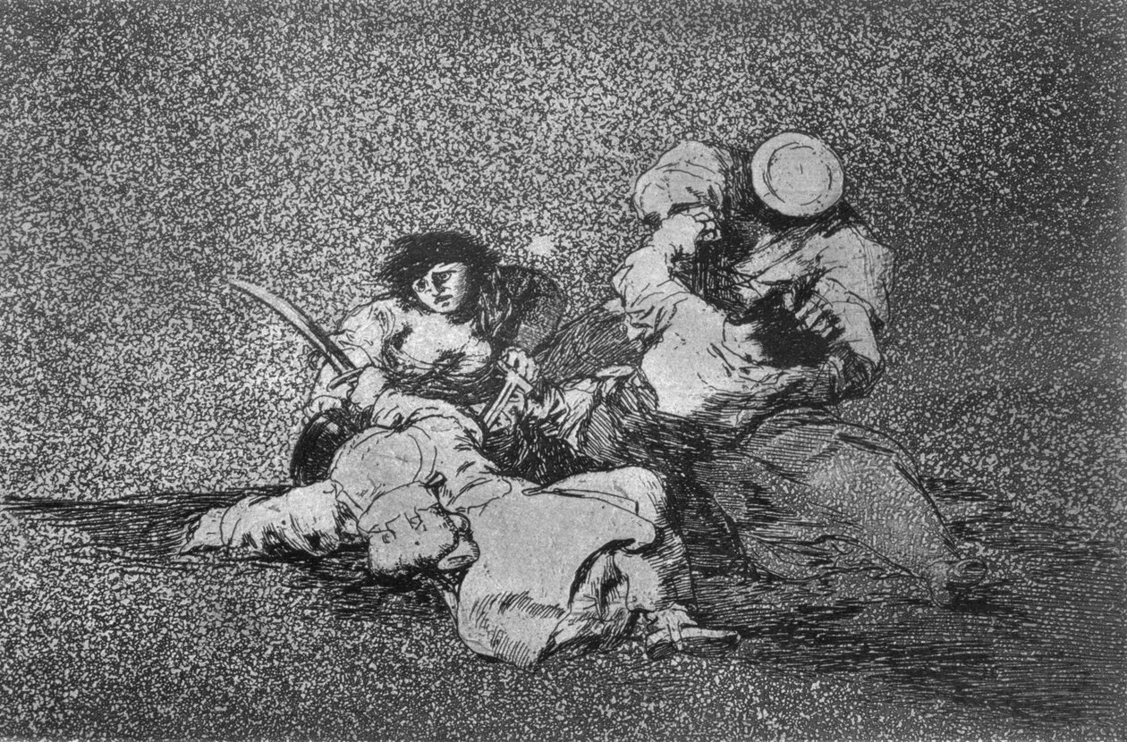 193-0082185 Naiset antavat rohkeutta, "The Disasters of War" levy 4 tekijältä Francisco Jose de Goya y Lucientes