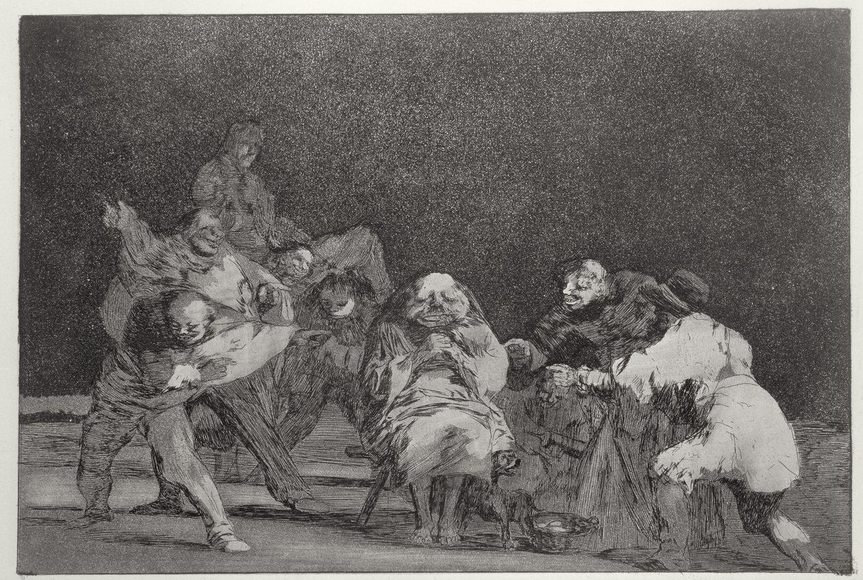 193-0082313 Uskollisuus, sananlaskujen levy 17 tekijältä Francisco Jose de Goya y Lucientes