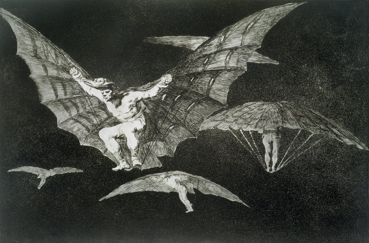 Tapa lentää, sananlaskujen levy 13 tekijältä Francisco Jose de Goya y Lucientes