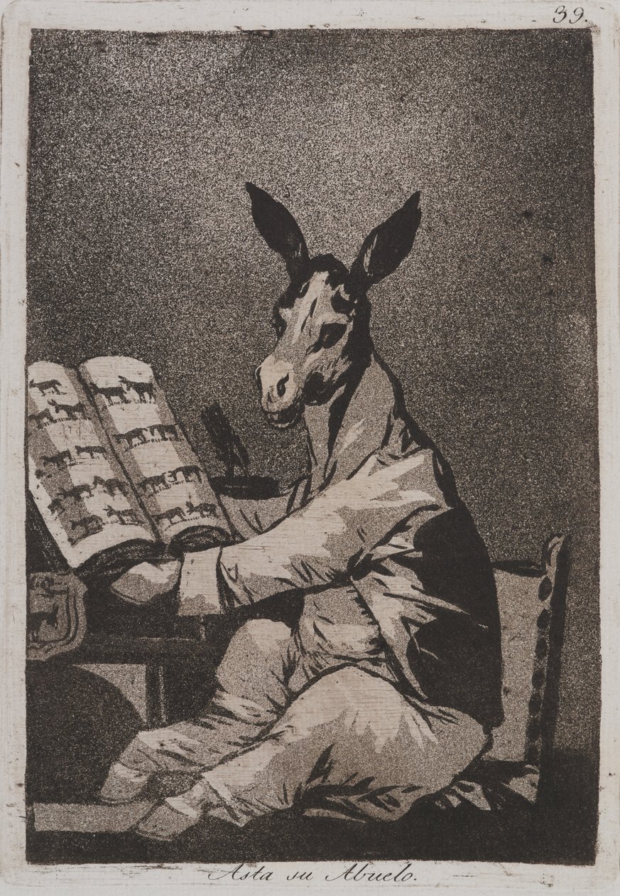 Ja niin oli hänen isoisänsä (Asta su abuelo) tekijältä Francisco de Goya