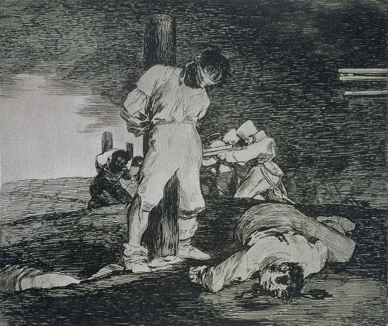 Ja siitä ei ole apua, "The Disasters of War" -levy 15 tekijältä Francisco Jose de Goya y Lucientes