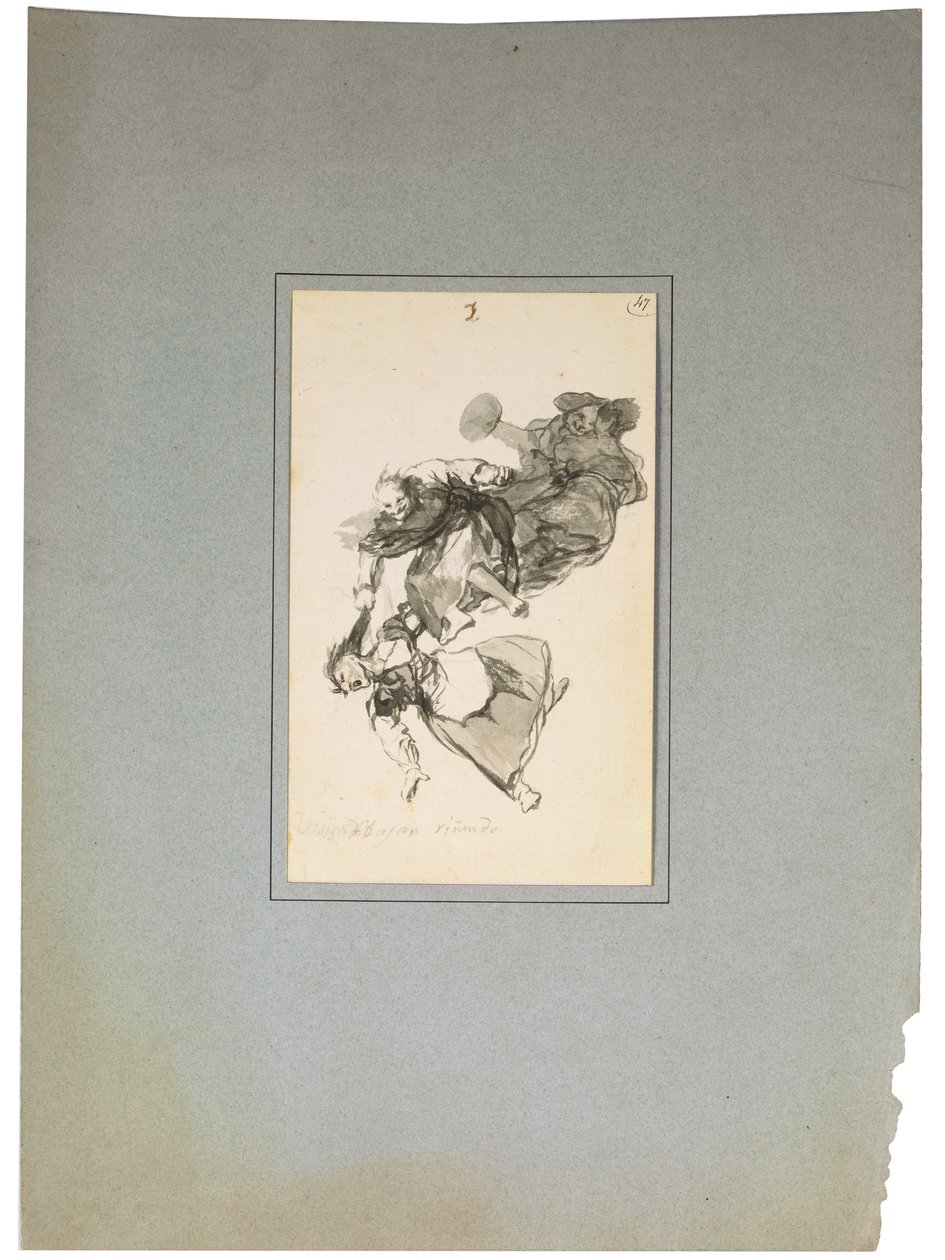 Bajan riñendo eli He menevät alas riitelemään tekijältä Francisco de Goya