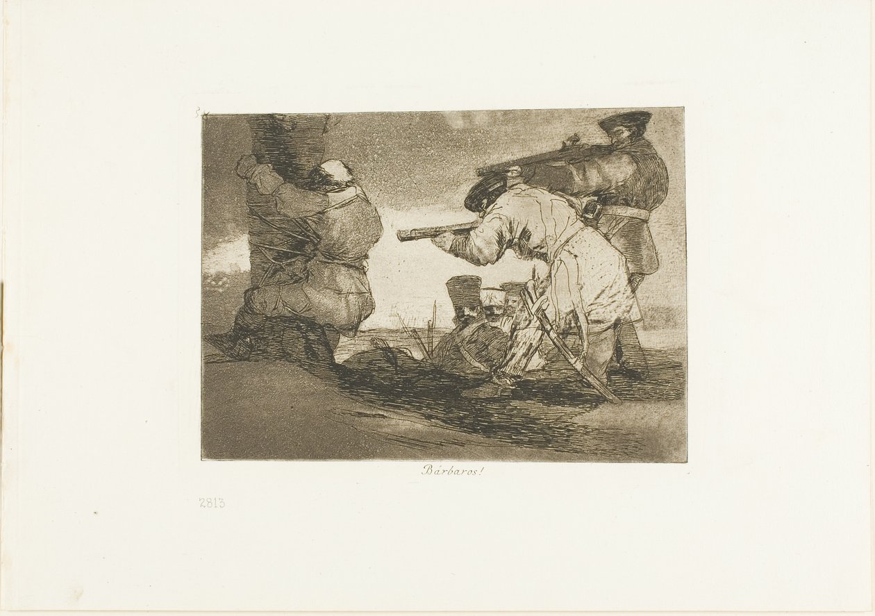 Barbaarit!, levy 38 julkaisusta The Disasters of War tekijältä Francisco Jose de Goya y Lucientes