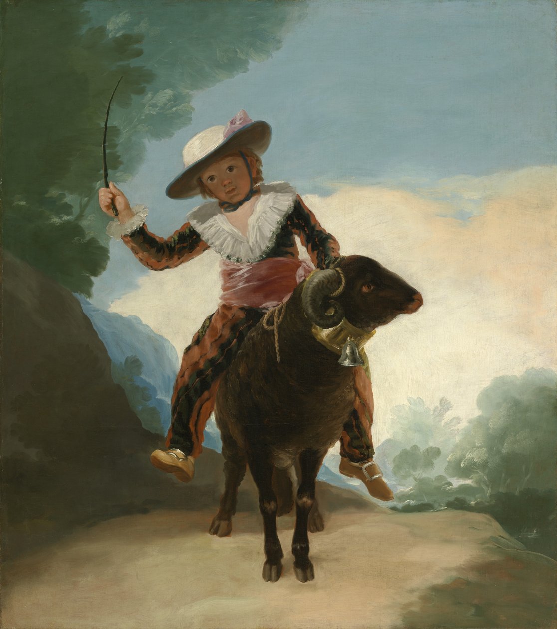 Poika oinassa, 1786-87 tekijältä Francisco de Goya