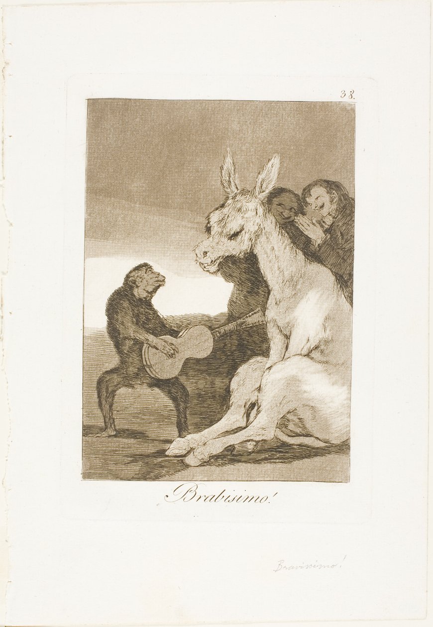 Bravo!, levy 38, Los Caprichos tekijältä Francisco Jose de Goya y Lucientes