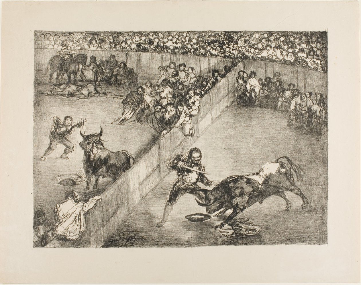 Härkätaistelu jaetussa kehässä, The Bulls of Bordeaux