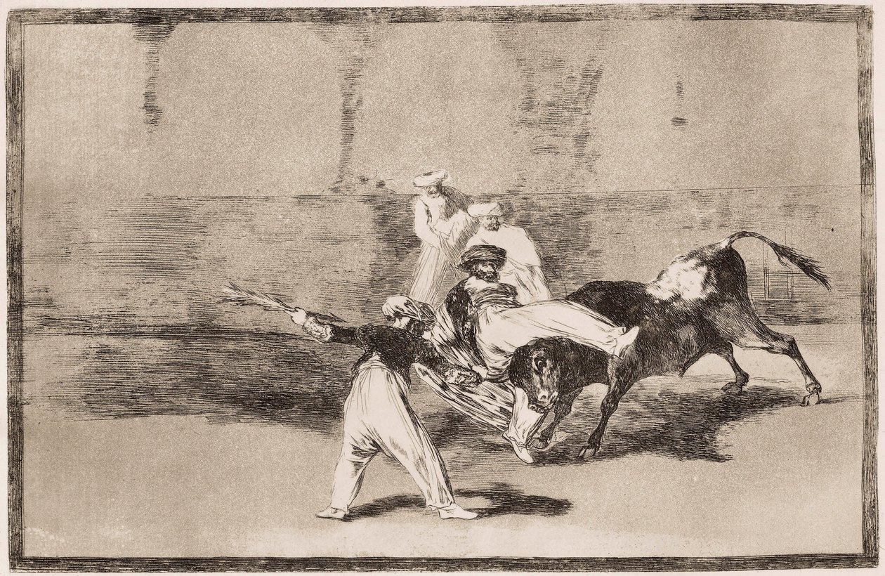 Härkätaistelu: mauri saa torviiskun areenalla tekijältä Francisco de Goya
