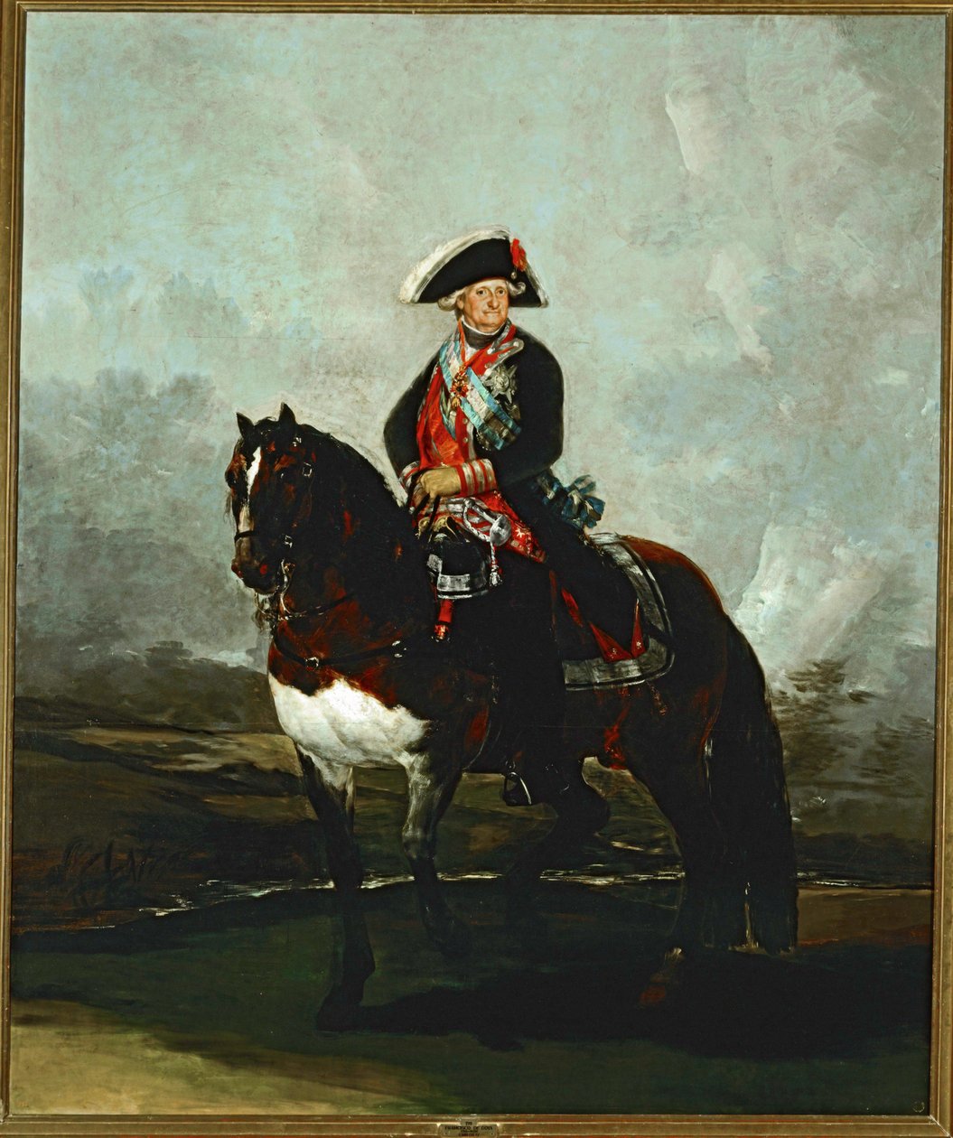 Kaarle IV hevosen selässä ... (maalaus kankaalle) tekijältä Francisco Jose de Goya y Lucientes