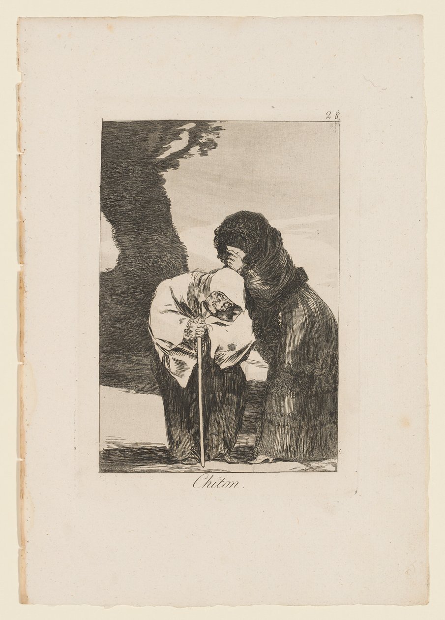 Chiton, lautanen "Los Caprichosista", 1799 tekijältä Francisco de Goya