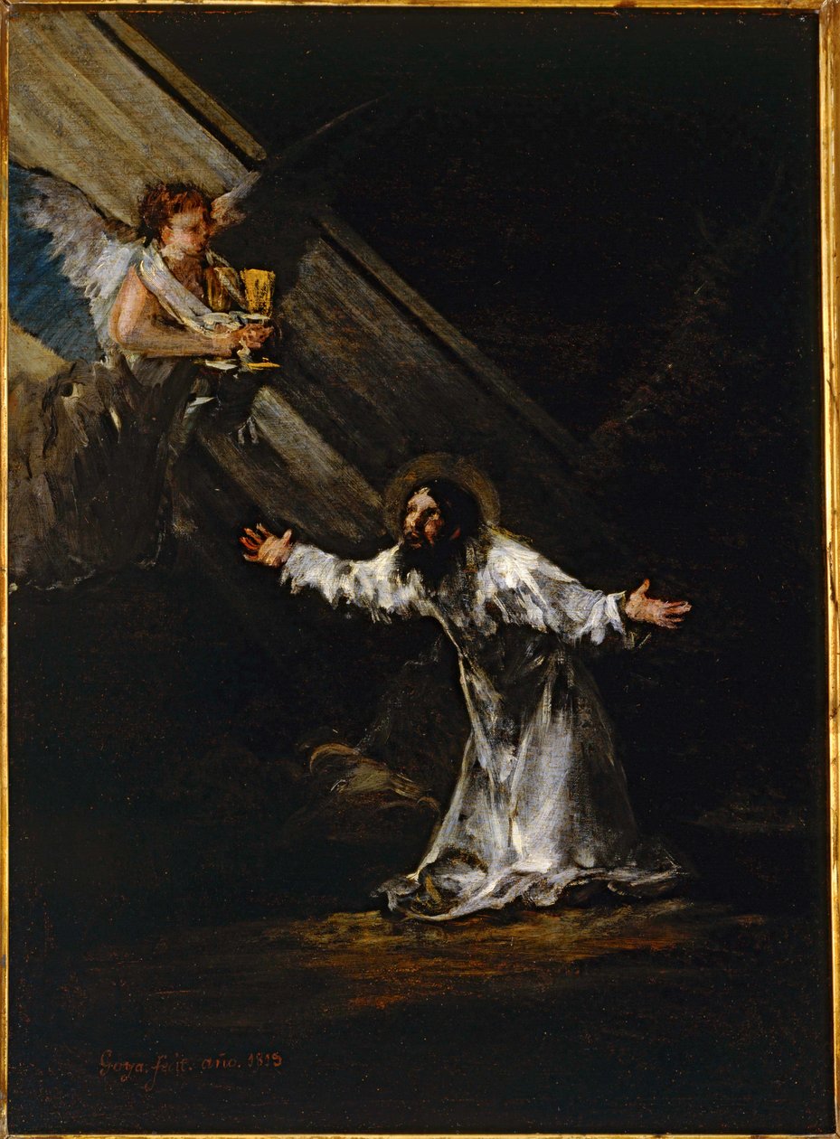 Kristus Öljymäellä ... (öljy paneelille) tekijältä Francisco Jose de Goya y Lucientes