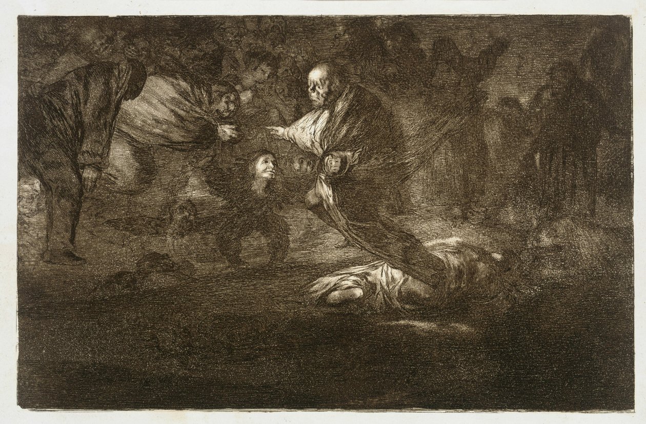 Jumala luo heidät, ja he löytävät toisensa (Sananlaskut 18) tekijältä Francisco Jose de Goya y Lucientes