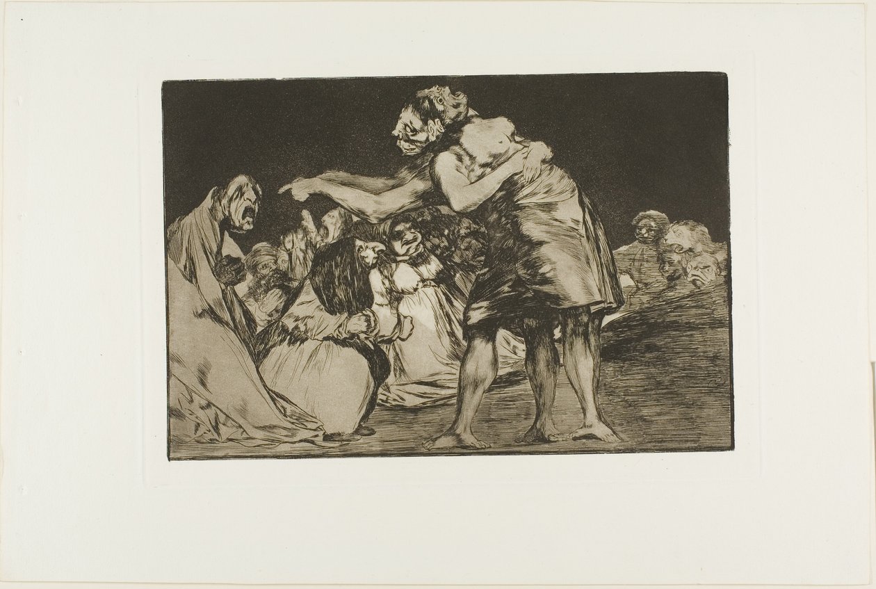Disorderly Folly, levy seitsemän Sananlaskuista tekijältä Francisco Jose de Goya y Lucientes