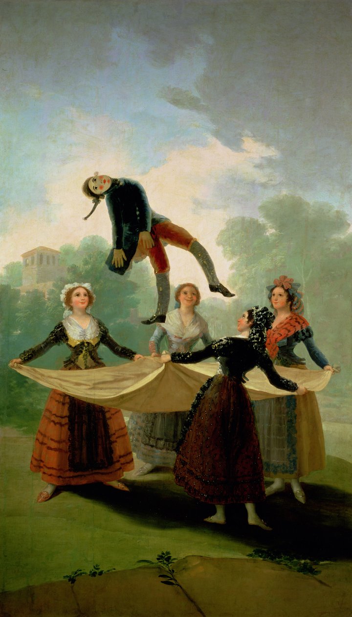 El Pelele (nukke) 1791-2 (öljy kankaalle) tekijältä Francisco de Goya