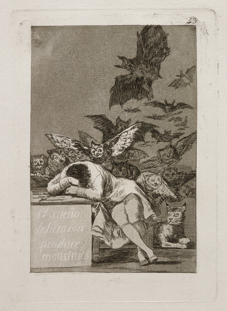 Järjen unelma tuottaa hirviöitä tekijältä Francisco Jose de Goya y Lucientes
