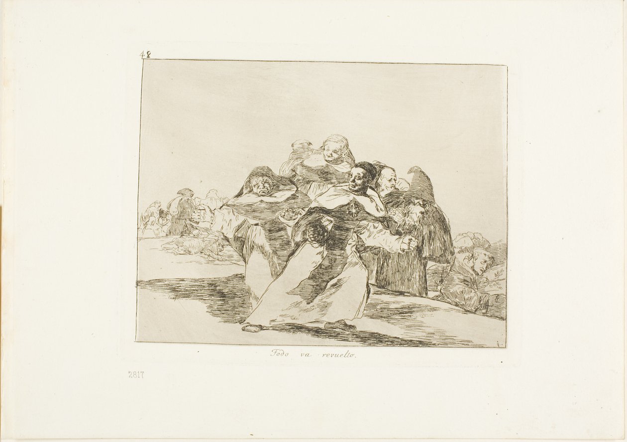 Kaikki on myrskyisää, Disasters of Warin levy 42 tekijältä Francisco Jose de Goya y Lucientes