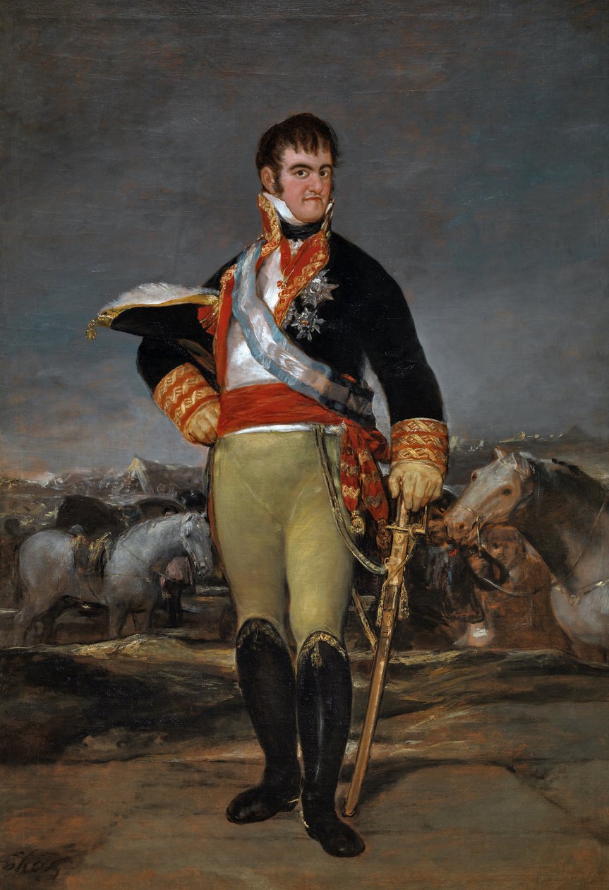 Ferdinand VII (1815) (öljy kankaalle) tekijältä Francisco Jose de Goya y Lucientes