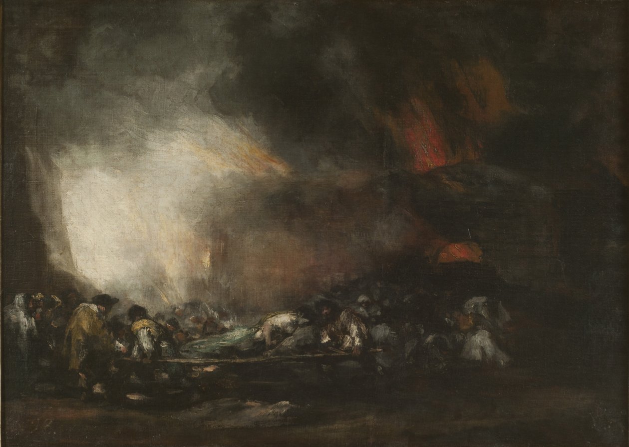 Sairaalan tulipalo tekijältä Francisco Jose de Goya y Lucientes