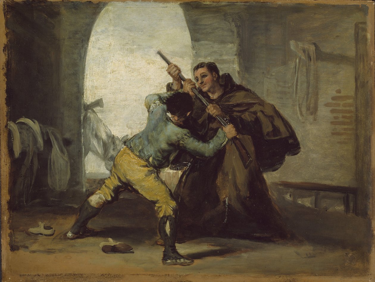 Veli Pedro ryöstää aseen El Maragatosta, n. 1806 tekijältä Francisco de Goya