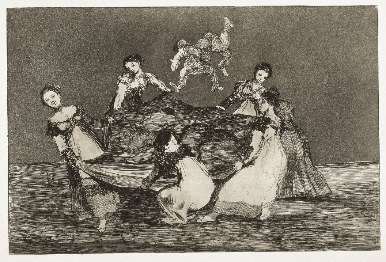 GOYA Y LUCIENES, Francisco de (1746-1828). Sananlaskut. Naisten arvoitus. 1815-1824. (24
