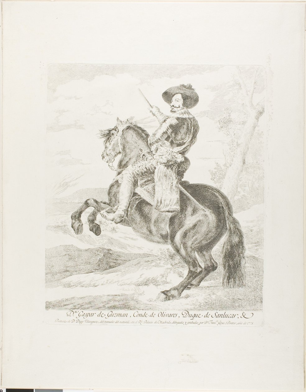 Gaspar de Guzman, kreivi Olivaresin herttua tekijältä Francisco Jose de Goya y Lucientes