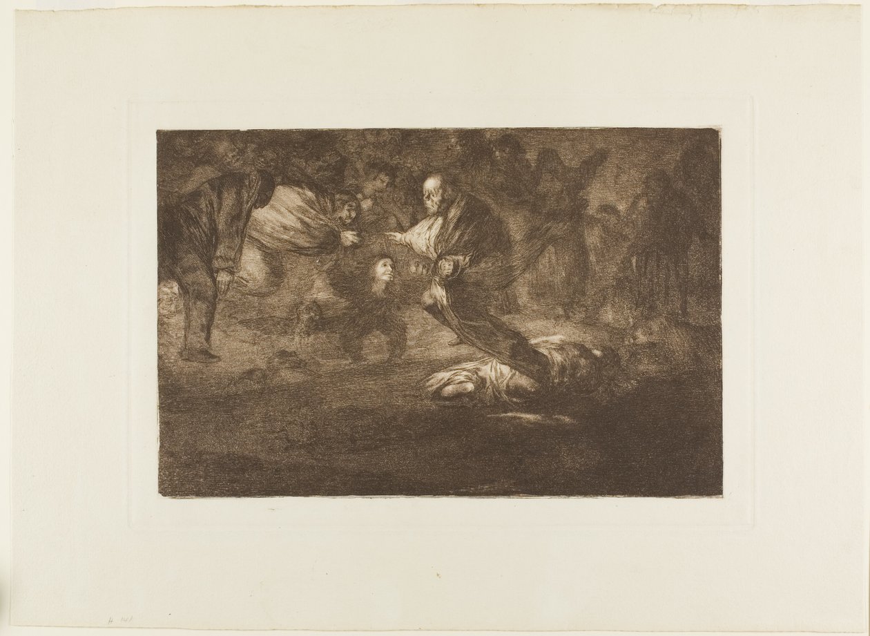 Jumala luo ne ja ne liittyvät yhteen, levy 18 Los Proverbiosista tekijältä Francisco Jose de Goya y Lucientes