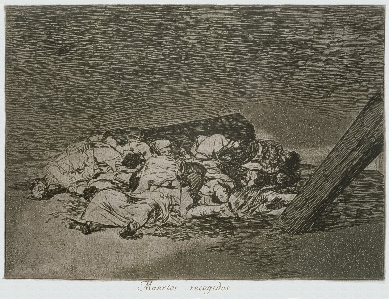 Kuolleiden sato, "The Disasters of War" -levy 63 tekijältä Francisco Jose de Goya y Lucientes