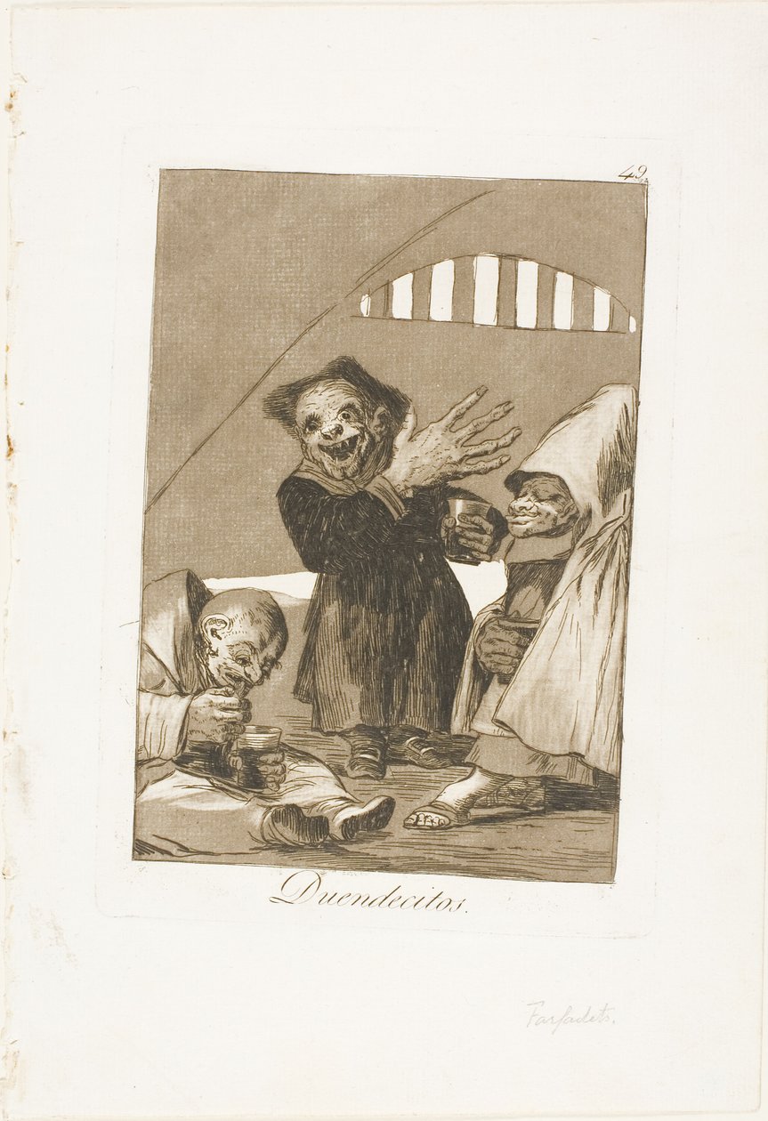 Hobgoblins, levy 49 Los Caprichosista tekijältä Francisco Jose de Goya y Lucientes
