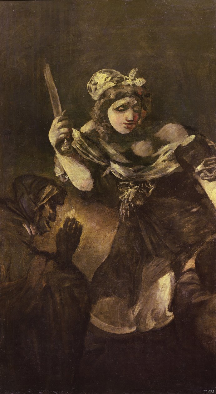Judith ja Holofernes, n. 1819-23 (öljy kankaalle) tekijältä Francisco Jose de Goya y Lucientes