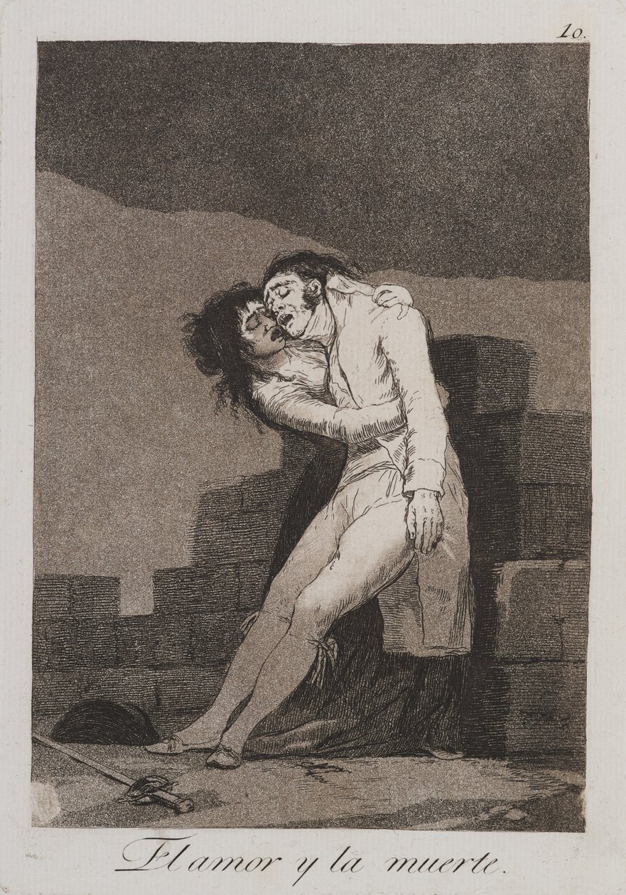 Rakkaus ja kuolema tekijältä Francisco de Goya
