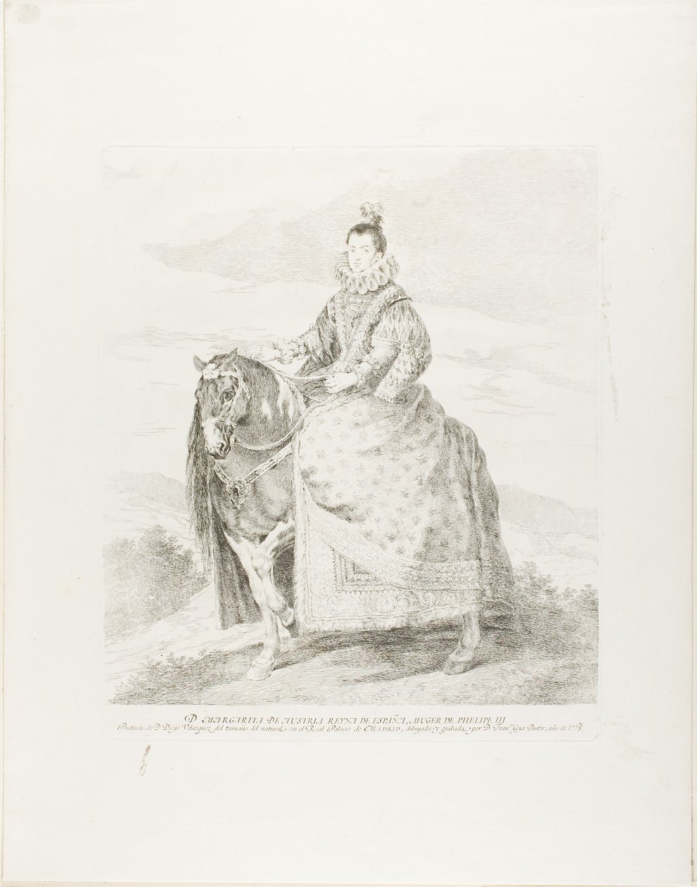 Itävallan Margaret tekijältä Francisco Jose de Goya y Lucientes