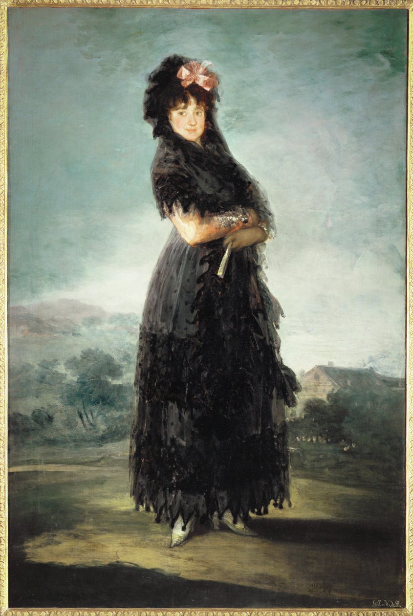 Mariana Waldstein, Santa Cruzin markiisi ... tekijältä Francisco Jose de Goya y Lucientes