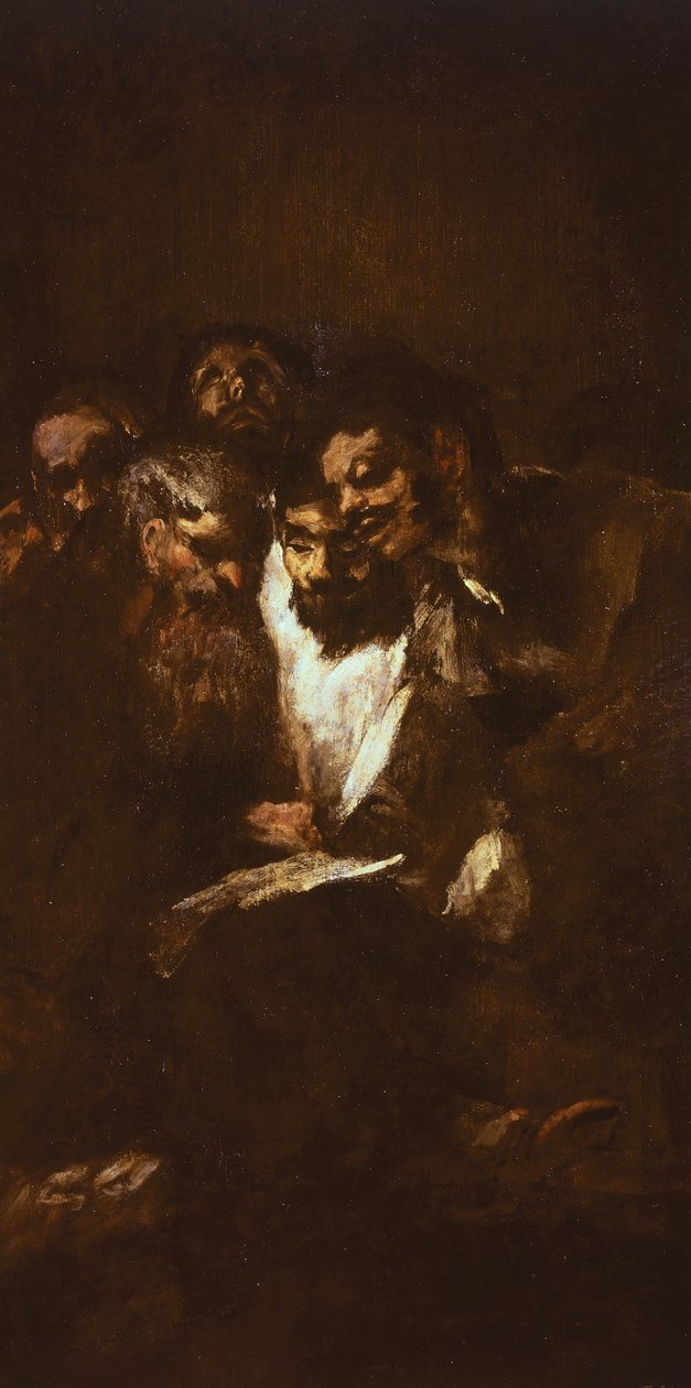Miehet lukevat Francisco de Goya (1746-1828) tekijältä Francisco Jose de Goya y Lucientes