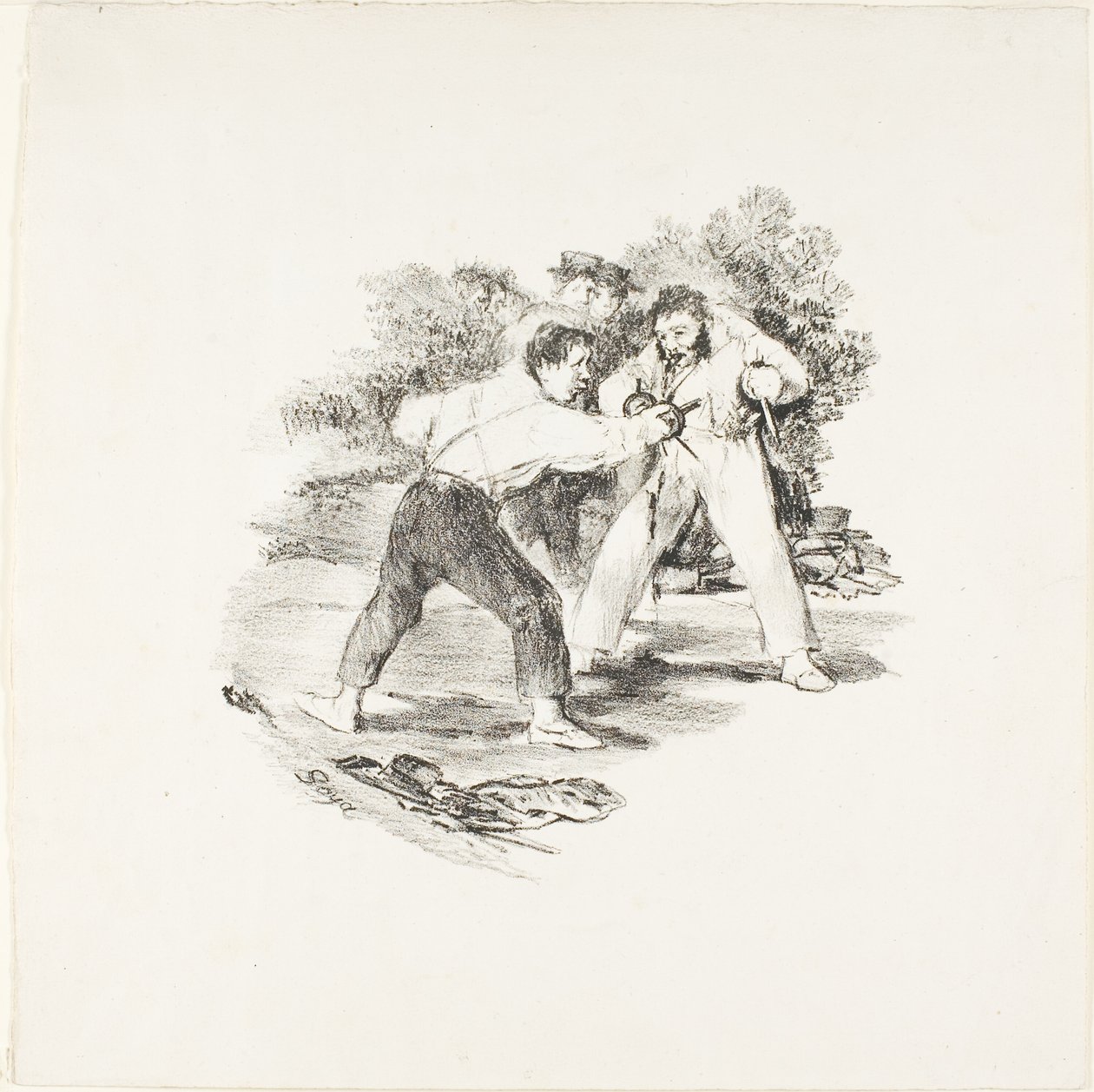 Moderni kaksintaistelu tekijältä Francisco Jose de Goya y Lucientes