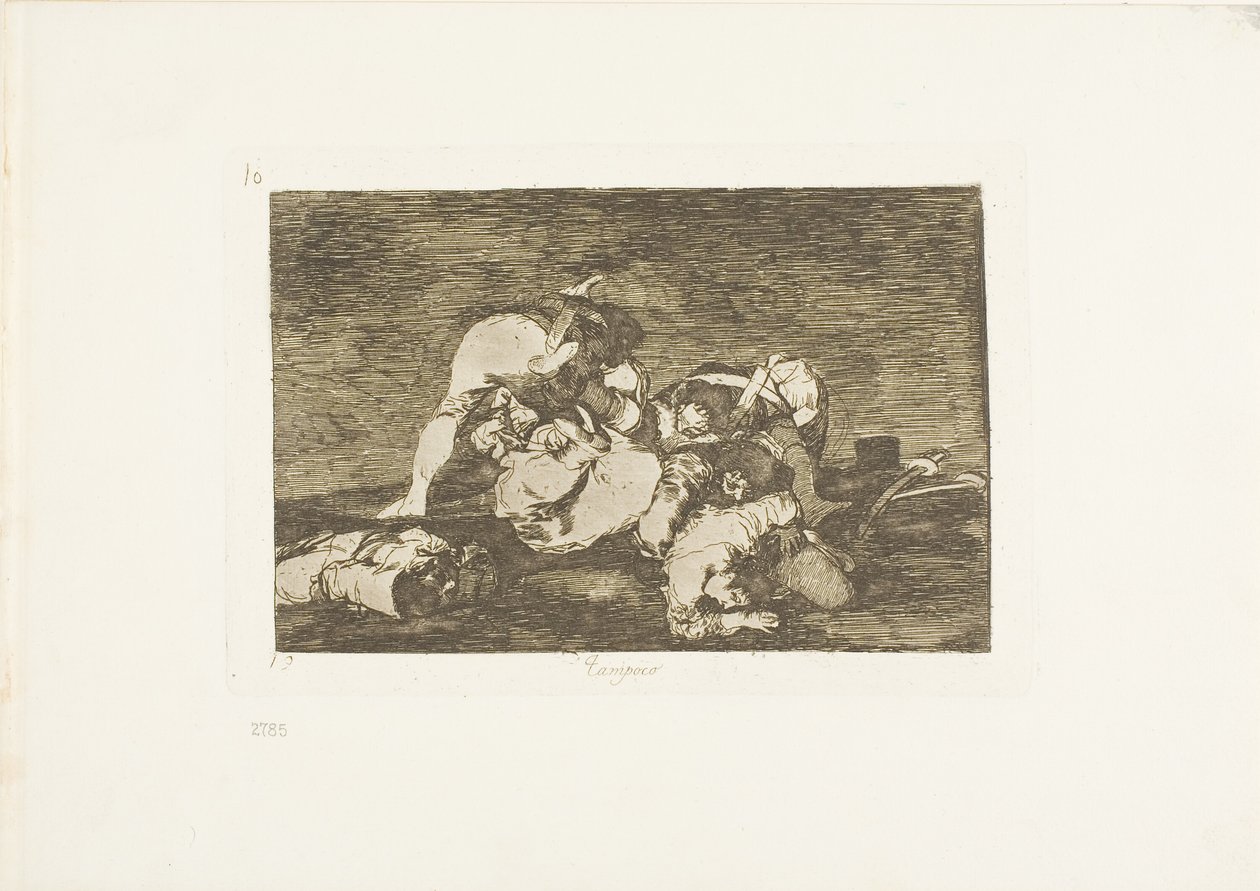 Eivätkä nämäkään, levy kymmenen The Disasters of Warista tekijältä Francisco Jose de Goya y Lucientes