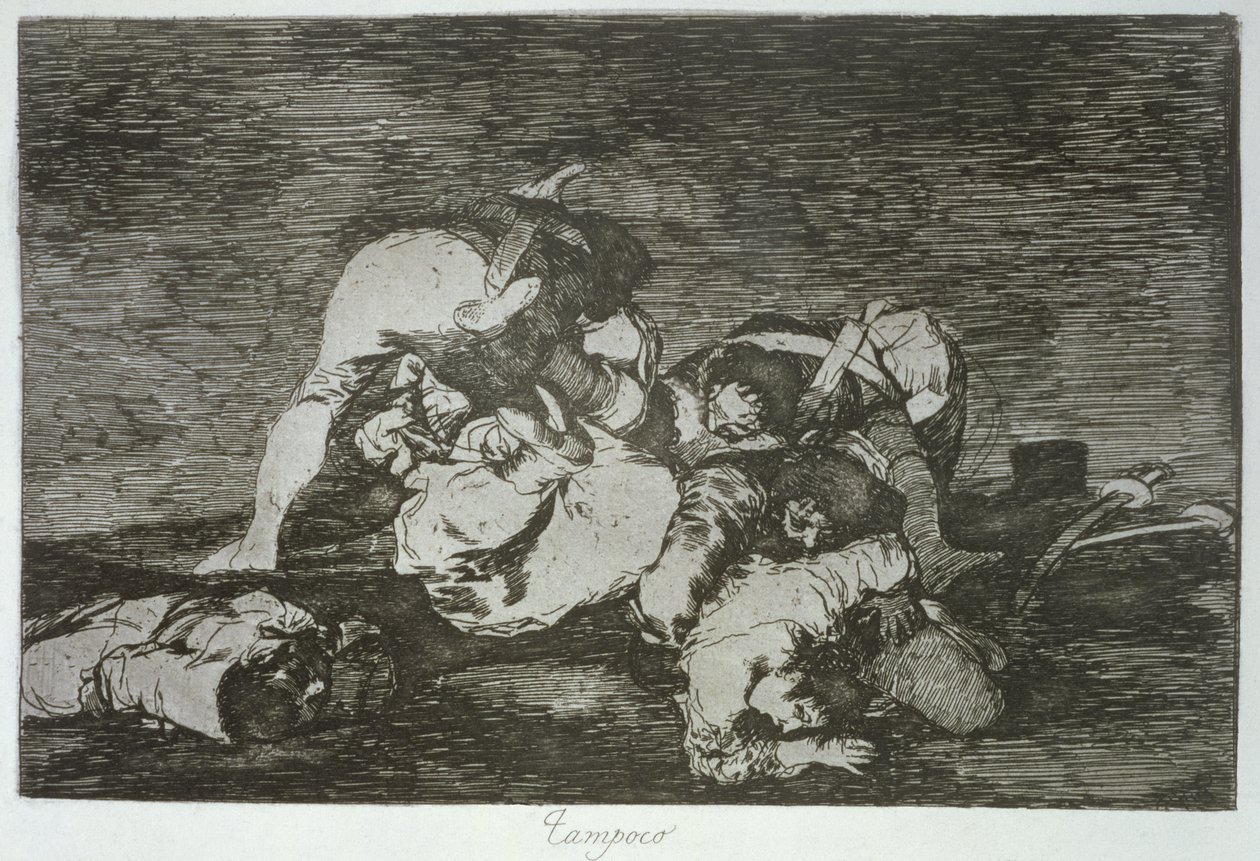 Eivät hekään, levy 10 "The Disasters of War" tekijältä Francisco Jose de Goya y Lucientes