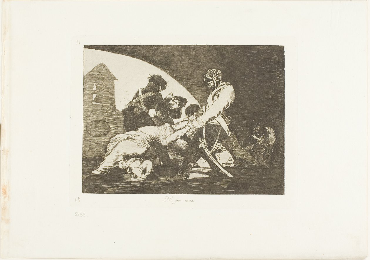 Eikä nämäkään, yksitoista levy The Disasters of Warista tekijältä Francisco Jose de Goya y Lucientes
